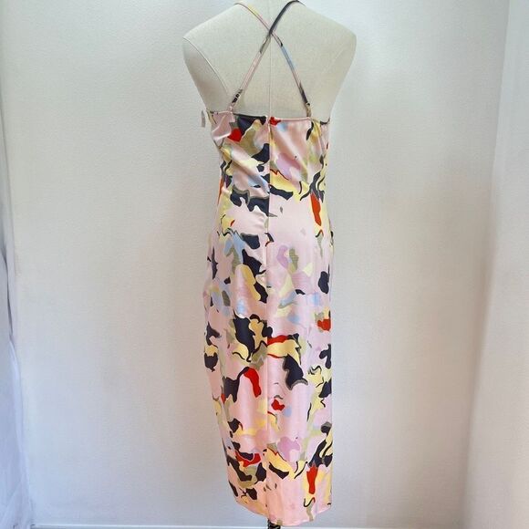 Open Edit Pink Cross Strap Dress - M - Silky Feel - Picture 6 of 16